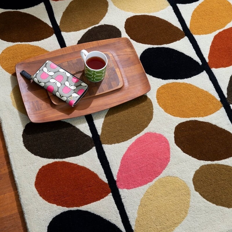 Hand Tufted 8×10 Multi Stem Autumn Rug 100% Wool Hand Tufted Designer for home