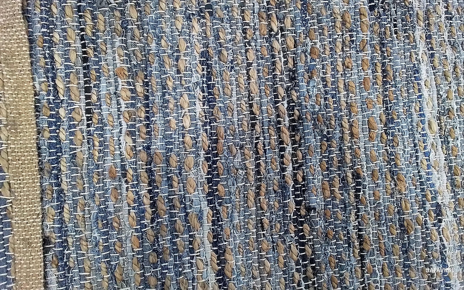 NATURAL / BLUE 6′-0″ x 9′-0″ Flaw in Rug, Reduced Price 1172803990 CAP353A-6