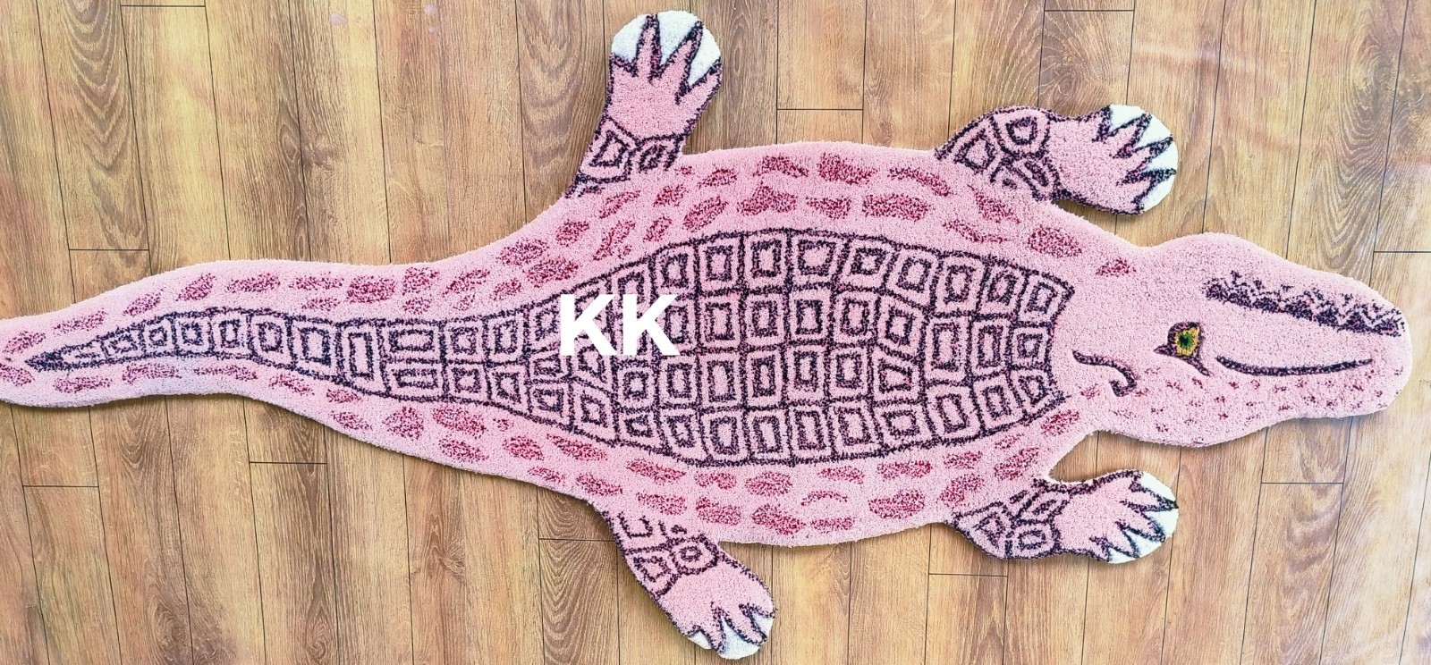 Crocodile Rugs Handmade 100% Woolen Hand Tufted For Home Decoration