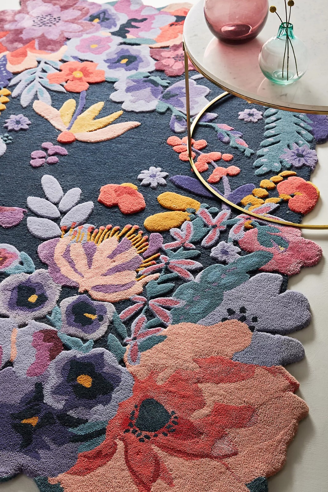 Jardin – Blue, Hand-Tufted 100% Wool Soft Area Rug Carpet