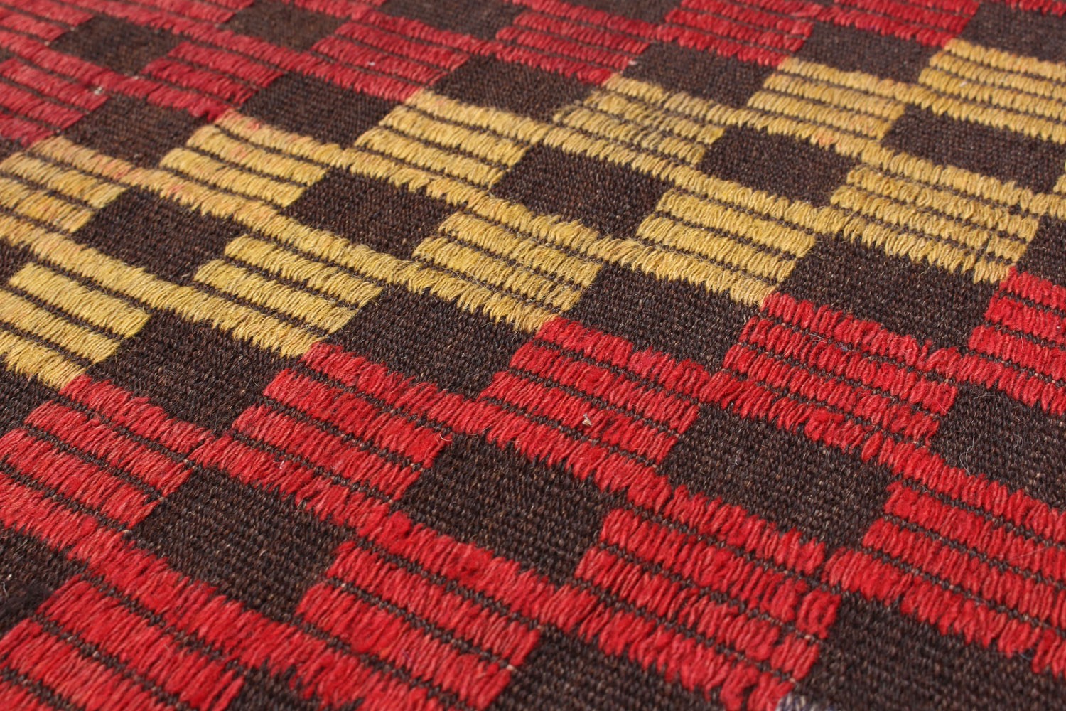 Vintage Hand Woven Area Rug 6’11” x 8’9″ Traditional Wool Oriental Carpet