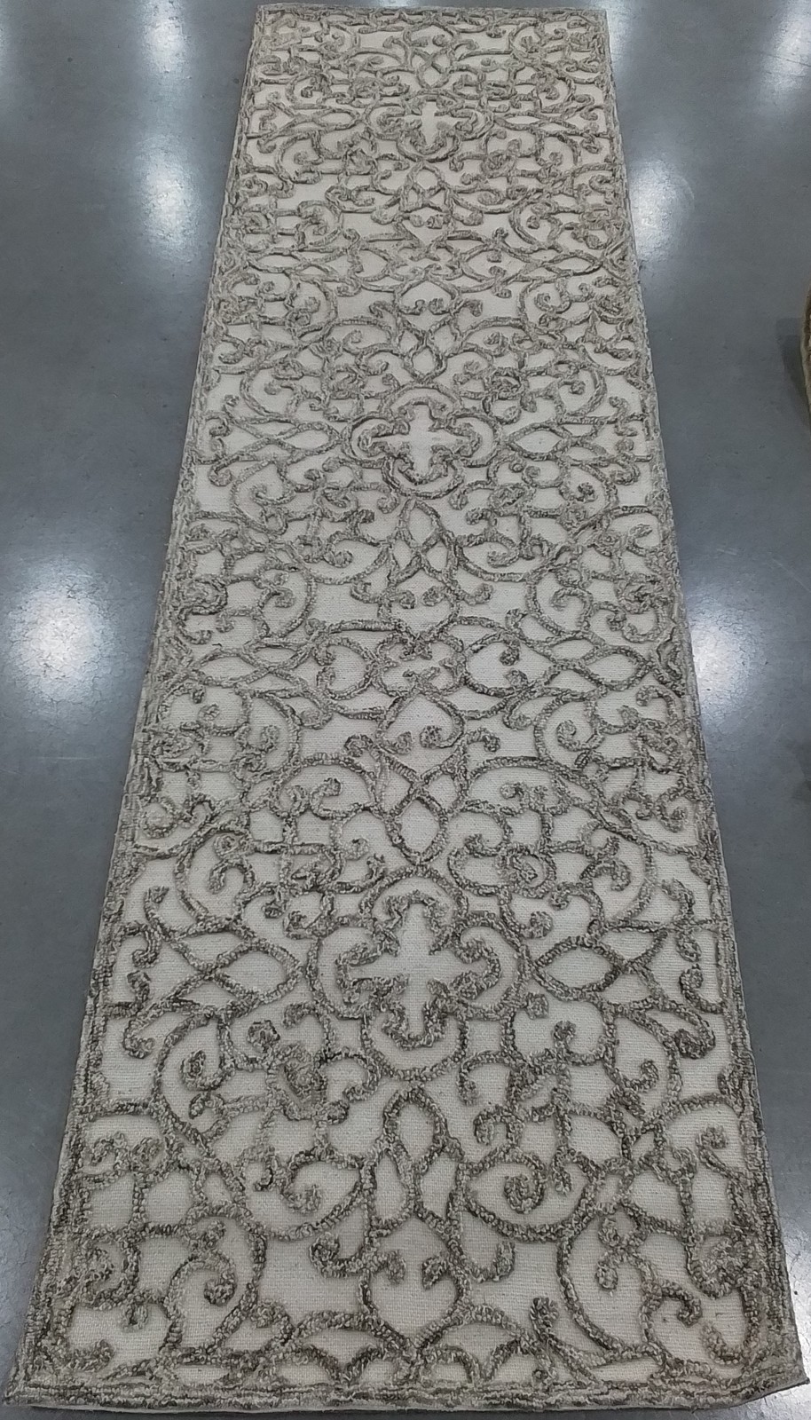 BROWN / IVORY 2′-3″ x 8′-0″ Flaw in Rug, Reduced Price 1172791864 TRC103T-28