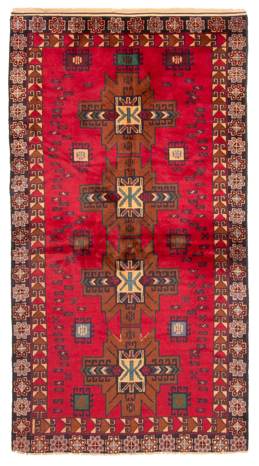 Traditional Vintage Hand-Knotted Oriental Carpet 3’4″ x 6’4″ Wool Area Rug