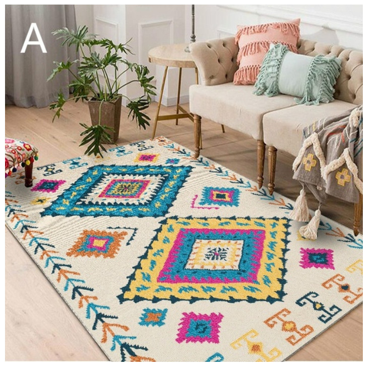 Bohemian mozaic Non Slip Rug bohemia Carpet 80 x 160CM Elegant