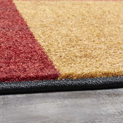New Wave Alliance Geometric Accent Area Rug, 2 ft 6 in x 3 ft 10 in Red