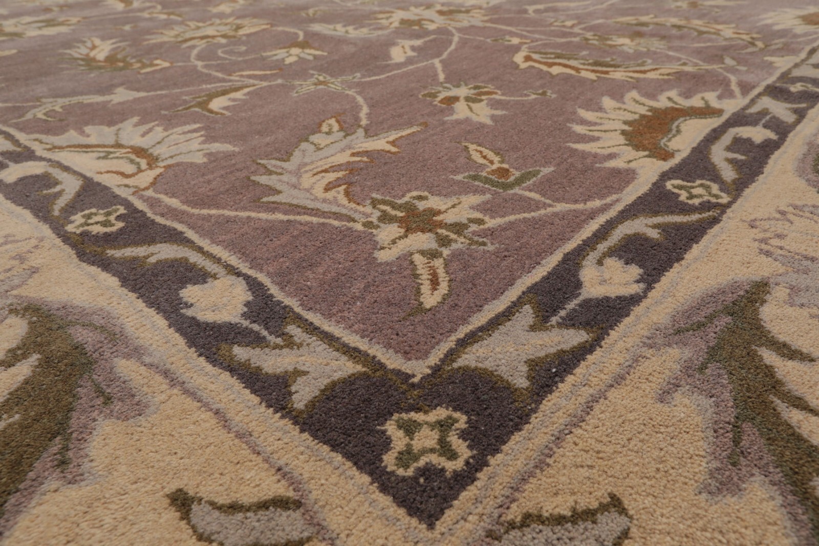 LoomBloom Multi Sizes Aubergine Hand Tufted Traditional Abstract Wool Area Rug