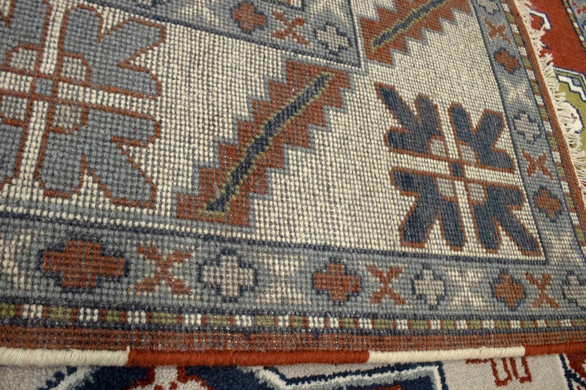 Handmade Tribal Kazak Oriental Rug Geometric Style Farmhouse Decor Carpet 5X8 ft