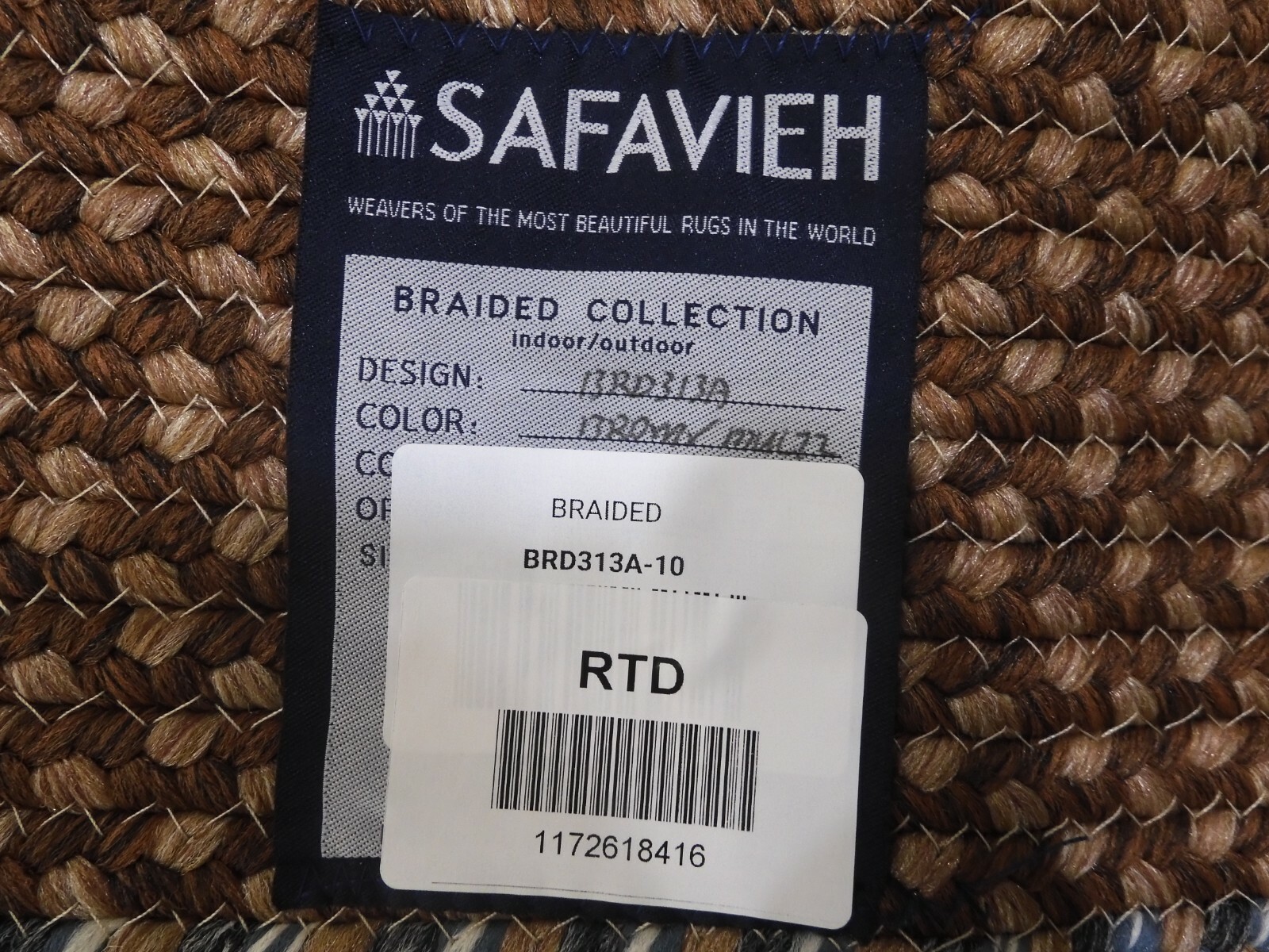 BROWN / MULTI 10′ X 14′ Damaged Rug, Reduced Price 1172618416 BRD313A-10