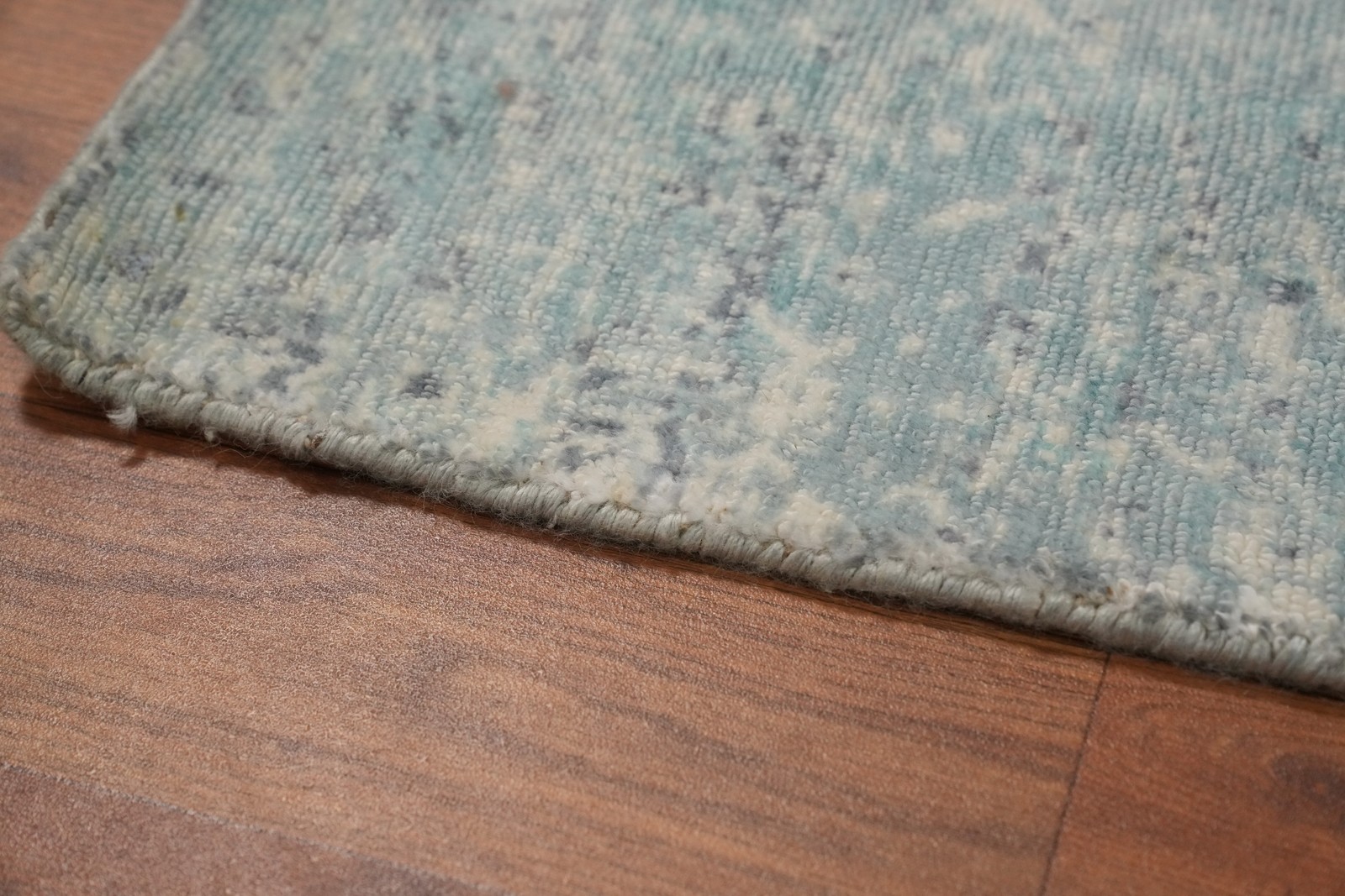 All-Over Oushak Handmade Area Rug Gray Floral Oriental Carpet 5×8