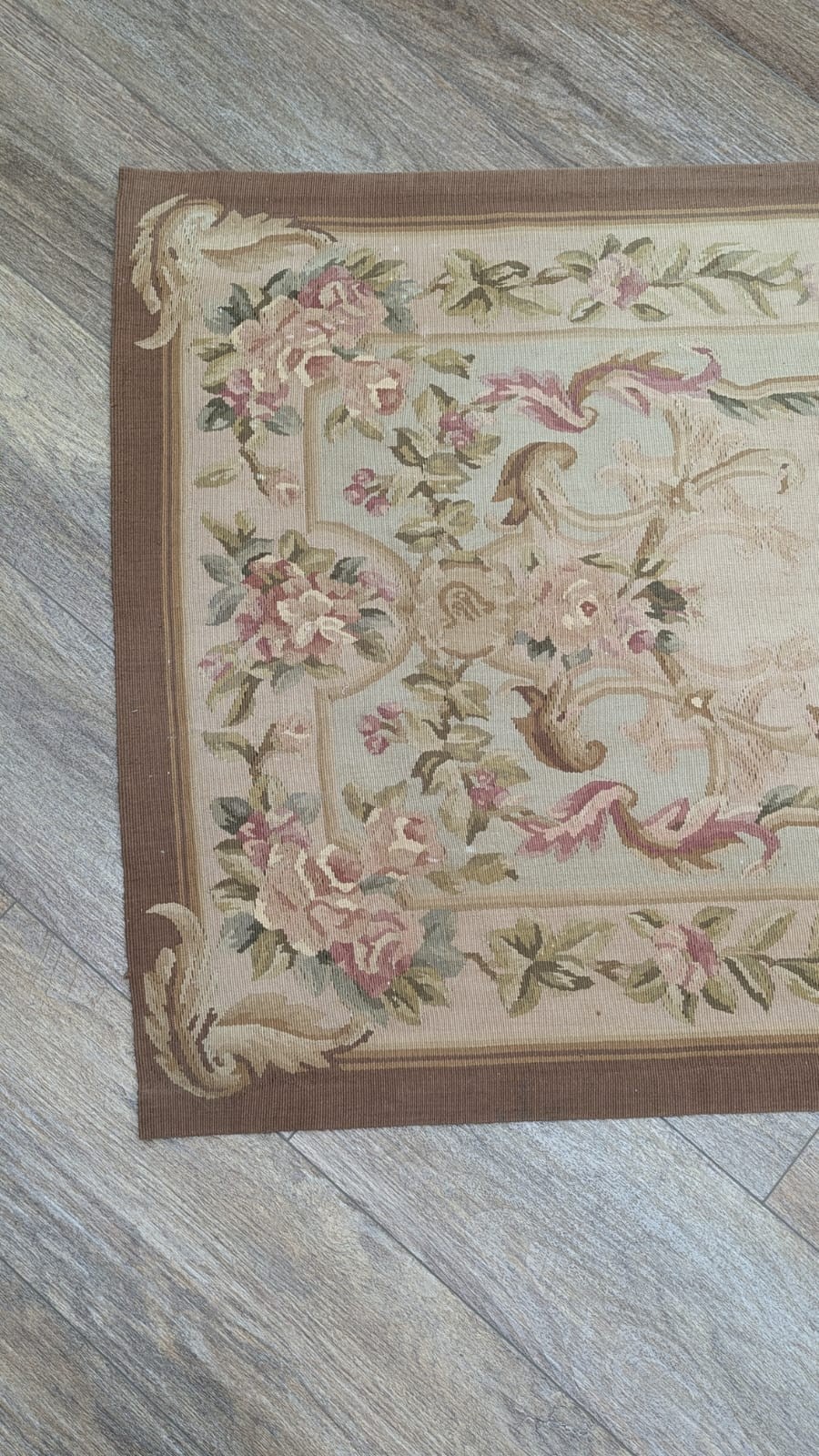 French Chinese Tapestry Hand Made Super Fine Rug 2.5×10 Ft