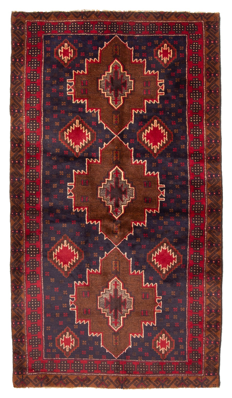 Traditional Vintage Hand-Knotted Area Rug 3’9″ x 6’11” Oriental Wool Carpet