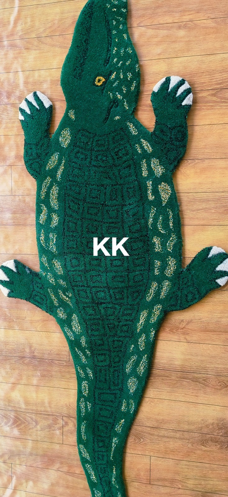 Crocodile Rugs Handmade 100% Woolen Hand Tufted For Home Decoration
