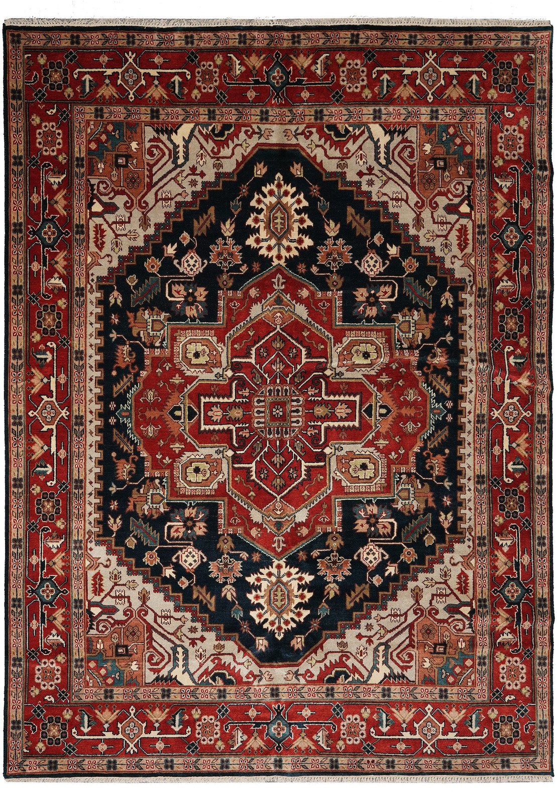 9 x 12 New Heriiz Seerapi Rug Dark Blue #F-4440