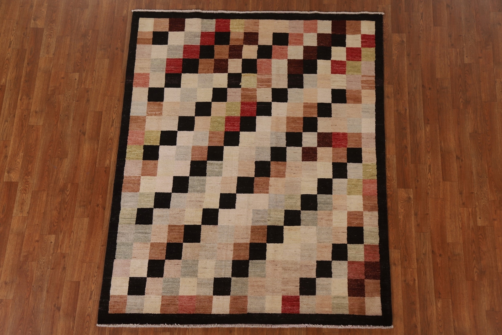 Modern Gabbeh Kashkoli Accent Rug Hand-made Wool Carpet 5×6 ft