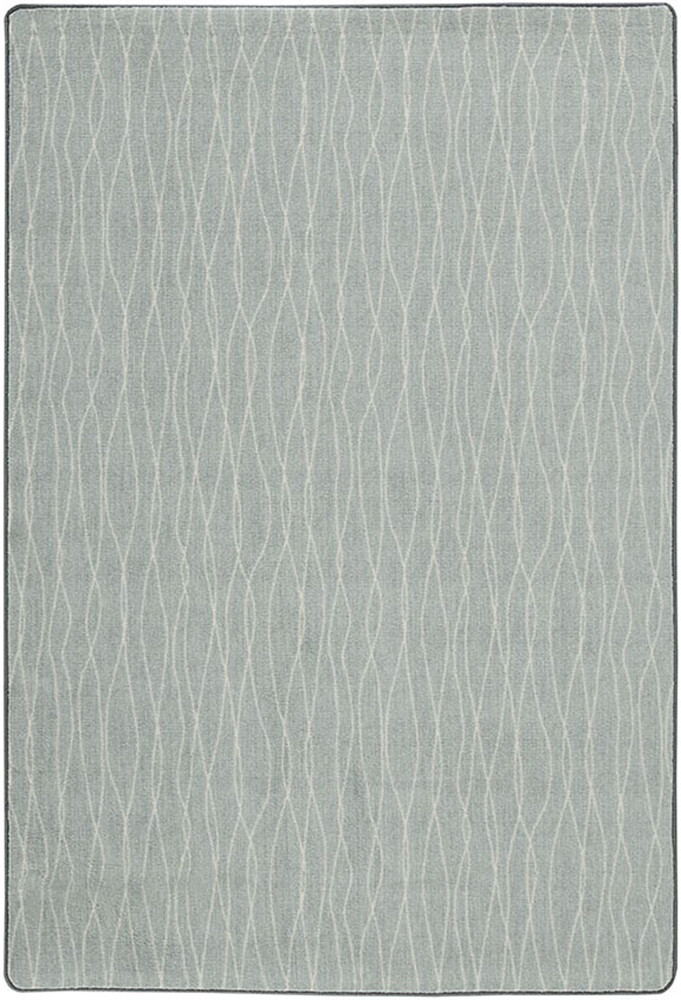 Milliken Blue Contemporary Waves Curves Area Rug Geometric Flow II Aquatone