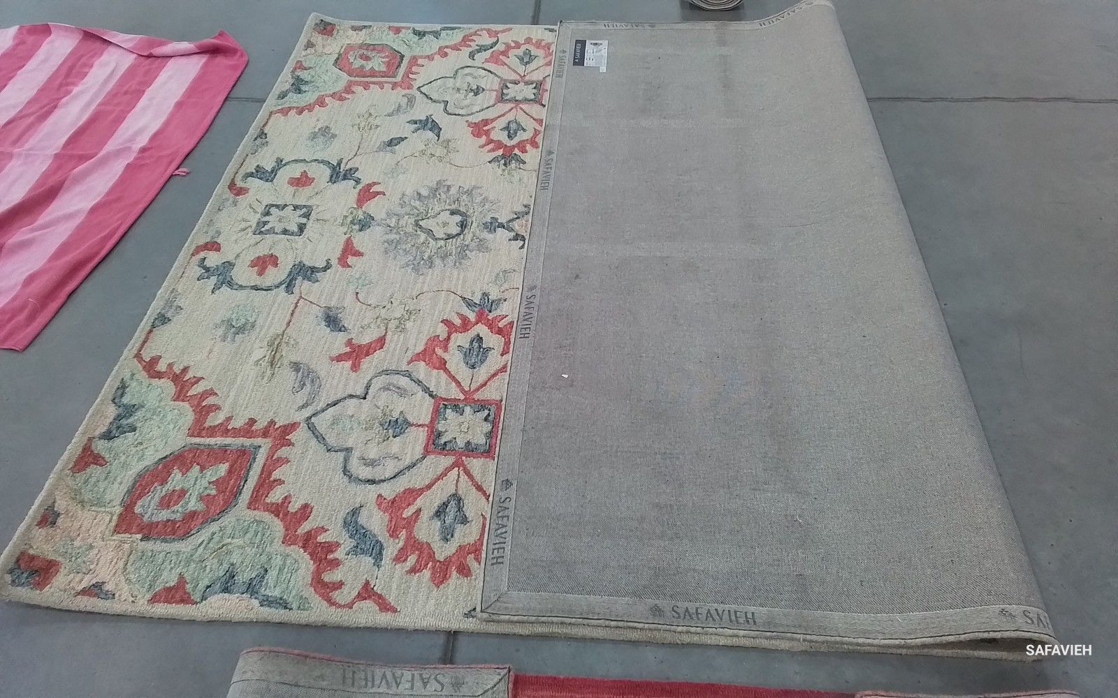 BEIGE / RUST 8′-0″ x 10′-0″ Back Stain Rug, Reduced Price 1172774809 MET354B-8