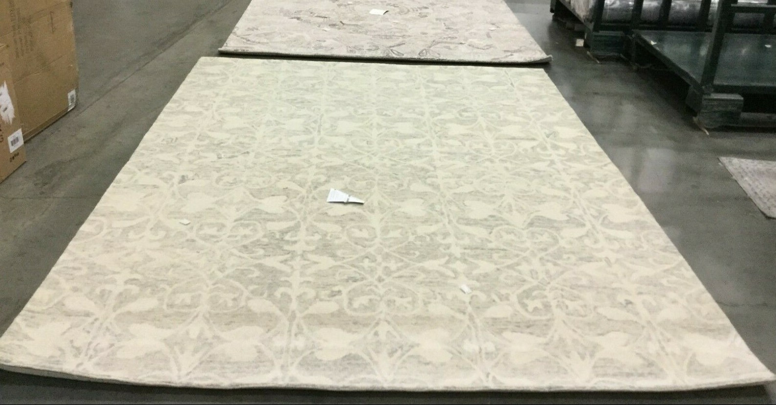 LIGHT GREY / IVORY 8′ X 10′ Back Stain Rug, Reduced Price 1172636381 CHT765E-8