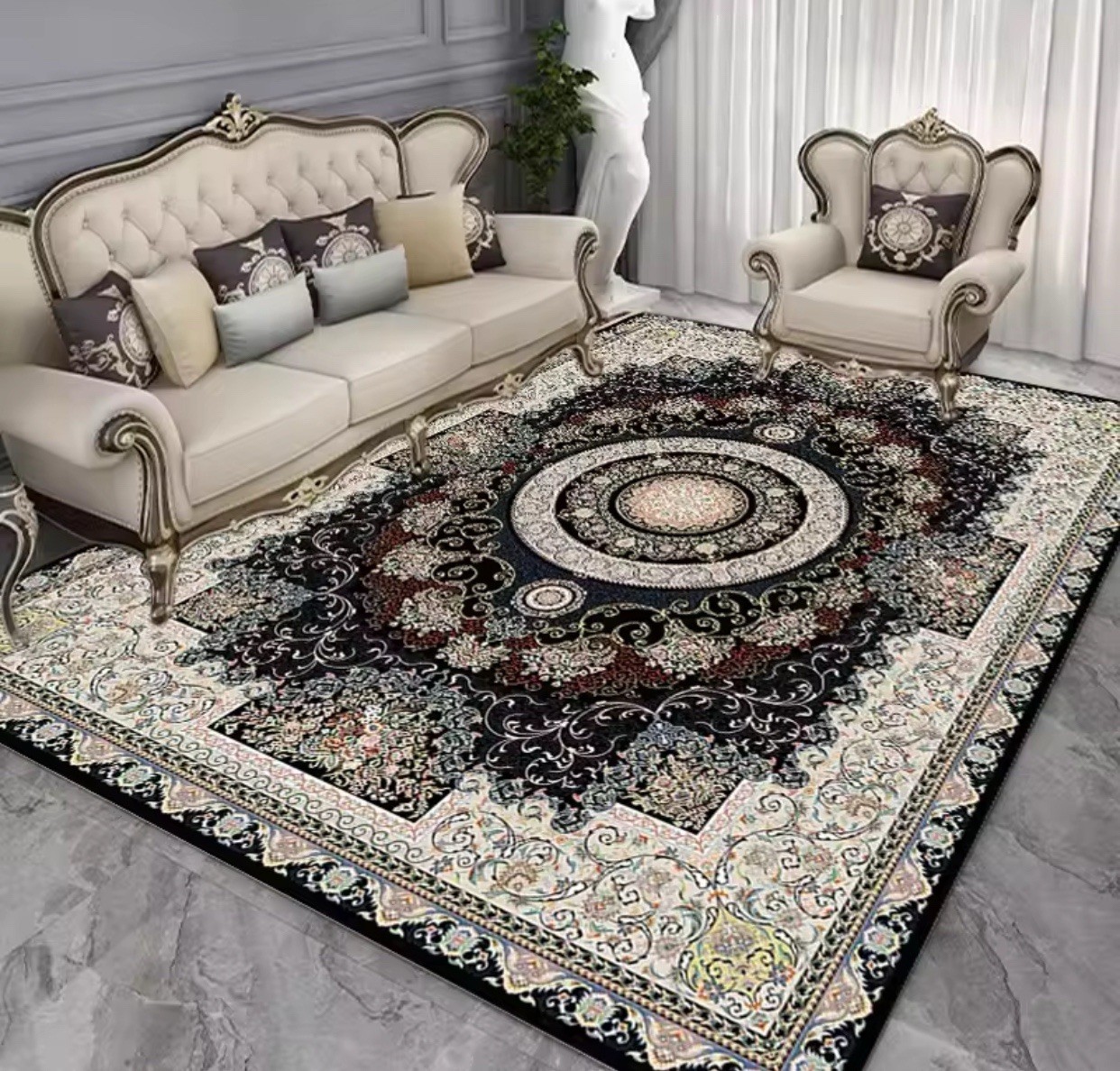 Polyester Rug For Living Room