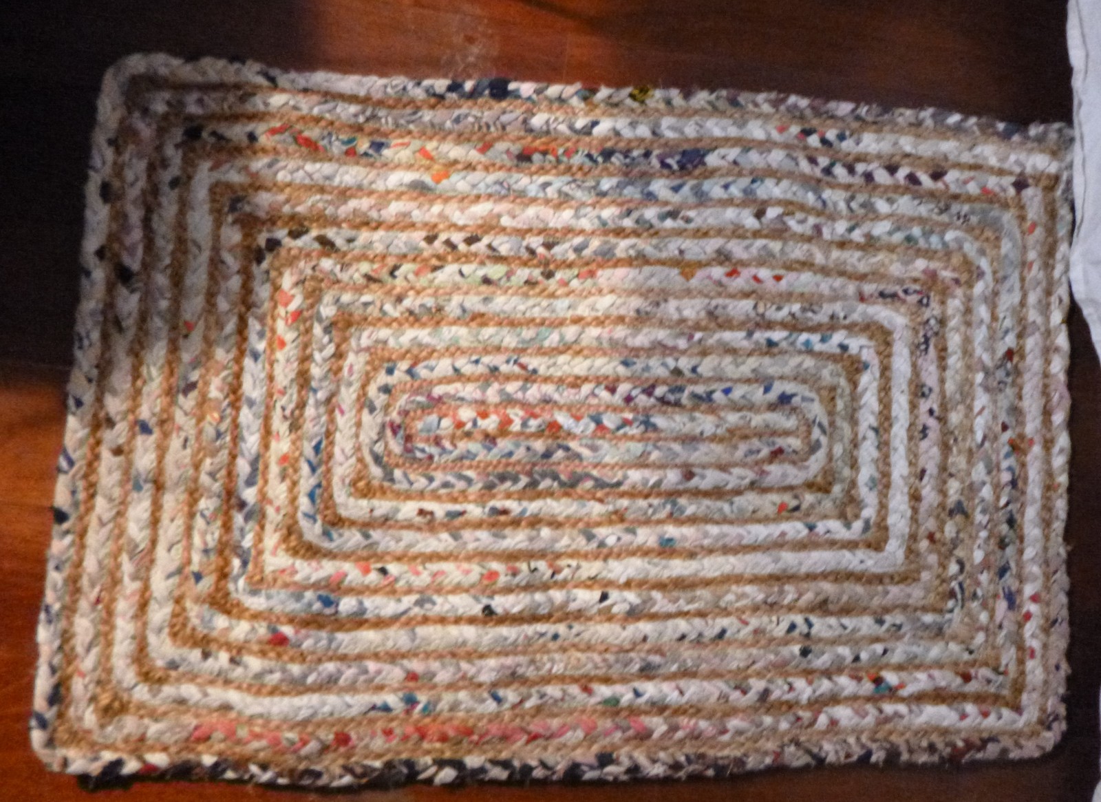 Safavieh Cape Cod Beige Multi Area Rug 2×3 cotton/jute NWT braided