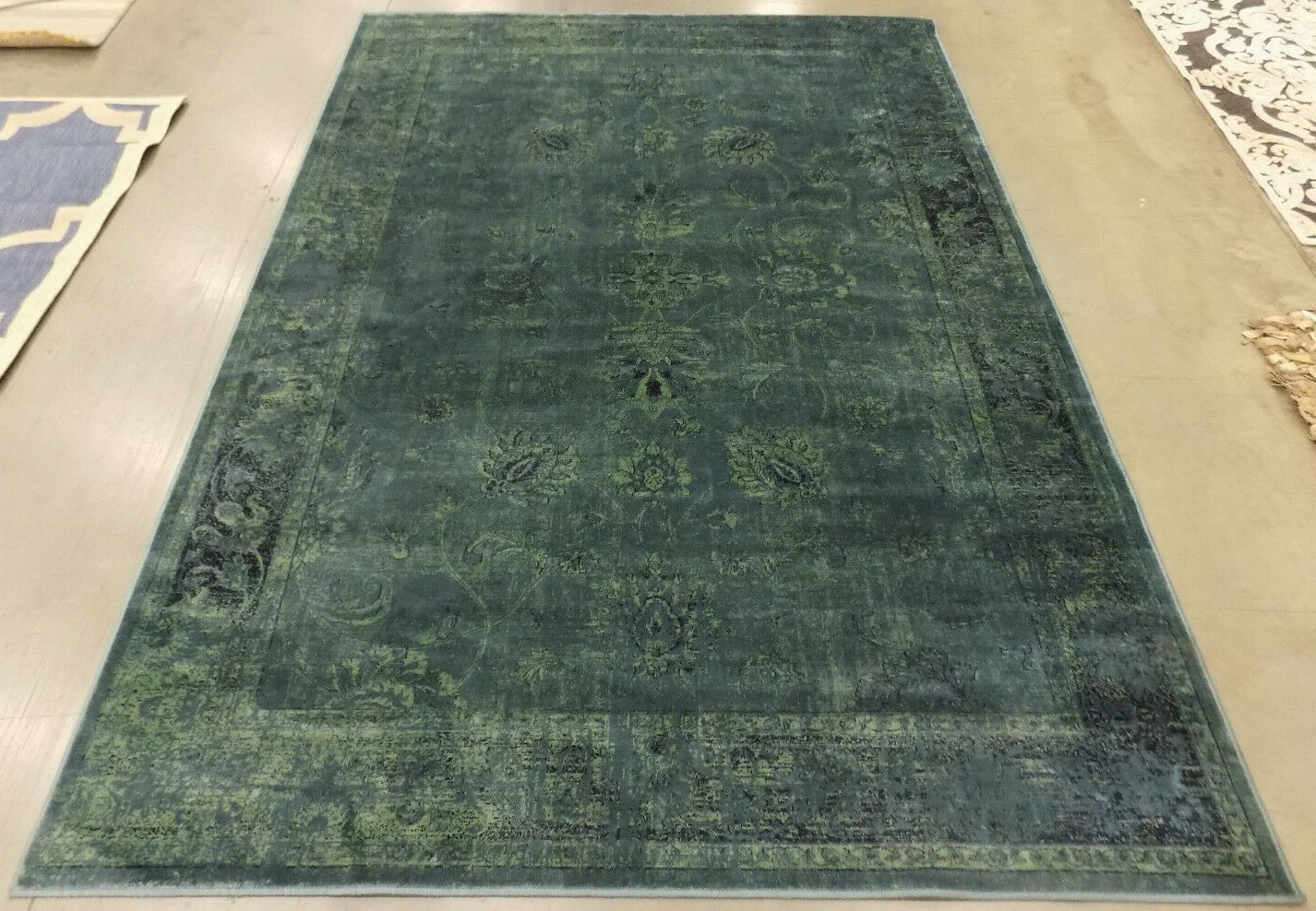 MULTI 5′-3″ X 7′-6″ Pressed Pile Rug Reduced Price 1172578780 VTGB117-2220-5