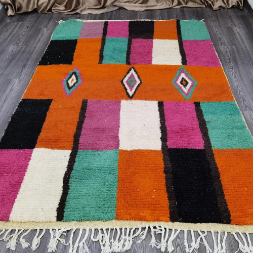 Luxury hand-knotted Moroccan ft wool rug rugs decor living room area custom Rugs