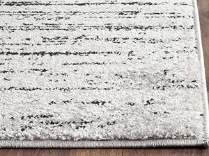 Area Rug 8×10 – Adirondack Collection – Large – Light Blue & Dark Blue, Modern