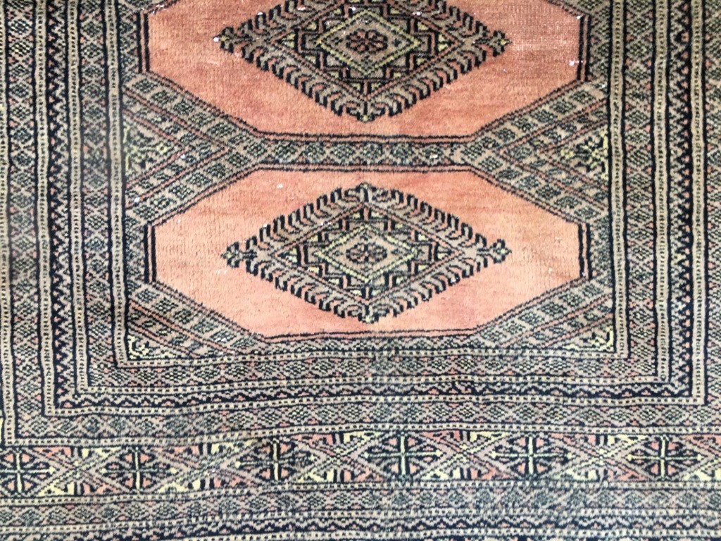 Vintage Rug,Afghan Rug,Turkish Rug,Boho Rug,Oushak Design Hand Knotted Rug 3x5ft