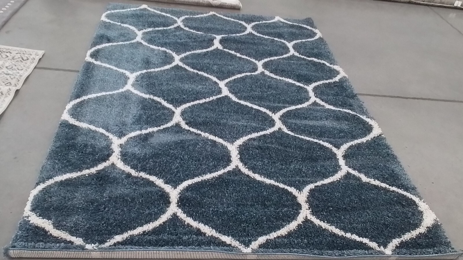 SL BLUE / IVORY 6′-0″ x 9′-0″ Back Stain Rug, Reduced Price 1172762750 SGH280L-6