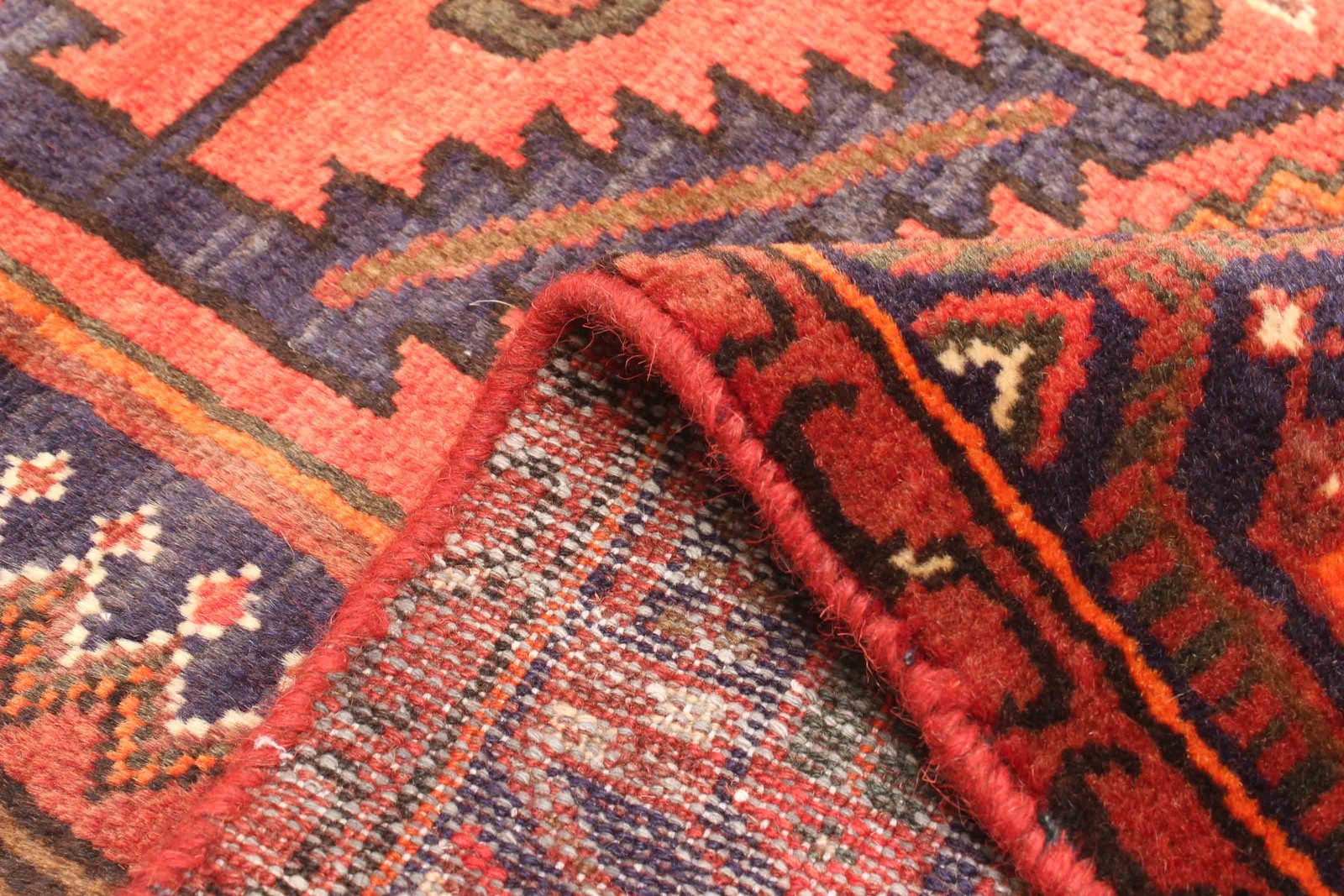 Vintage Hand-Knotted Area Rug 4’0″ x 5’10” Traditional Oriental Wool Carpet
