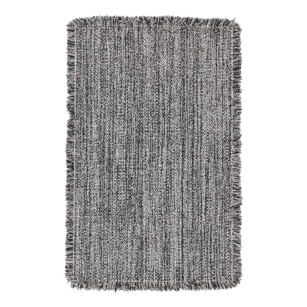 Pemberly Row Transitional 108 x 144″ Wool & Viscose Area Rug in Gray