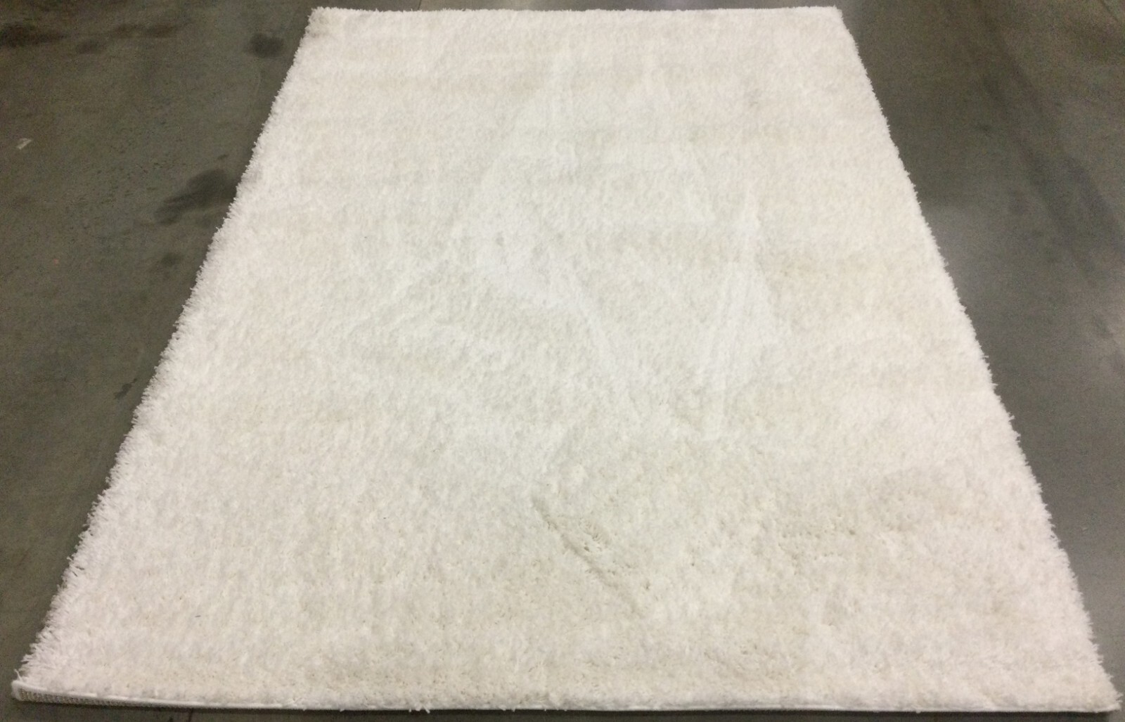 WHITE 5′-3″ X 7′-6″ Stained Rug, Reduced Price 1172654469 SG151-1010-5