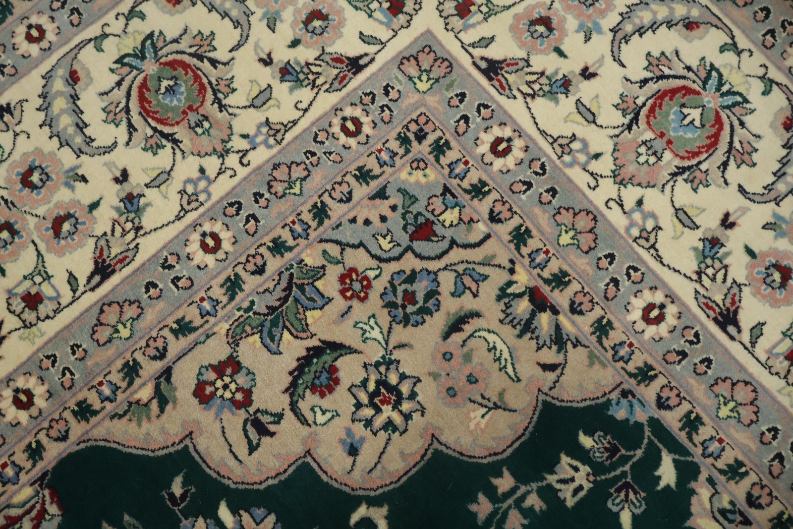 Exquisite Emerald Floral Traditional Oriental Area Rug 8×10