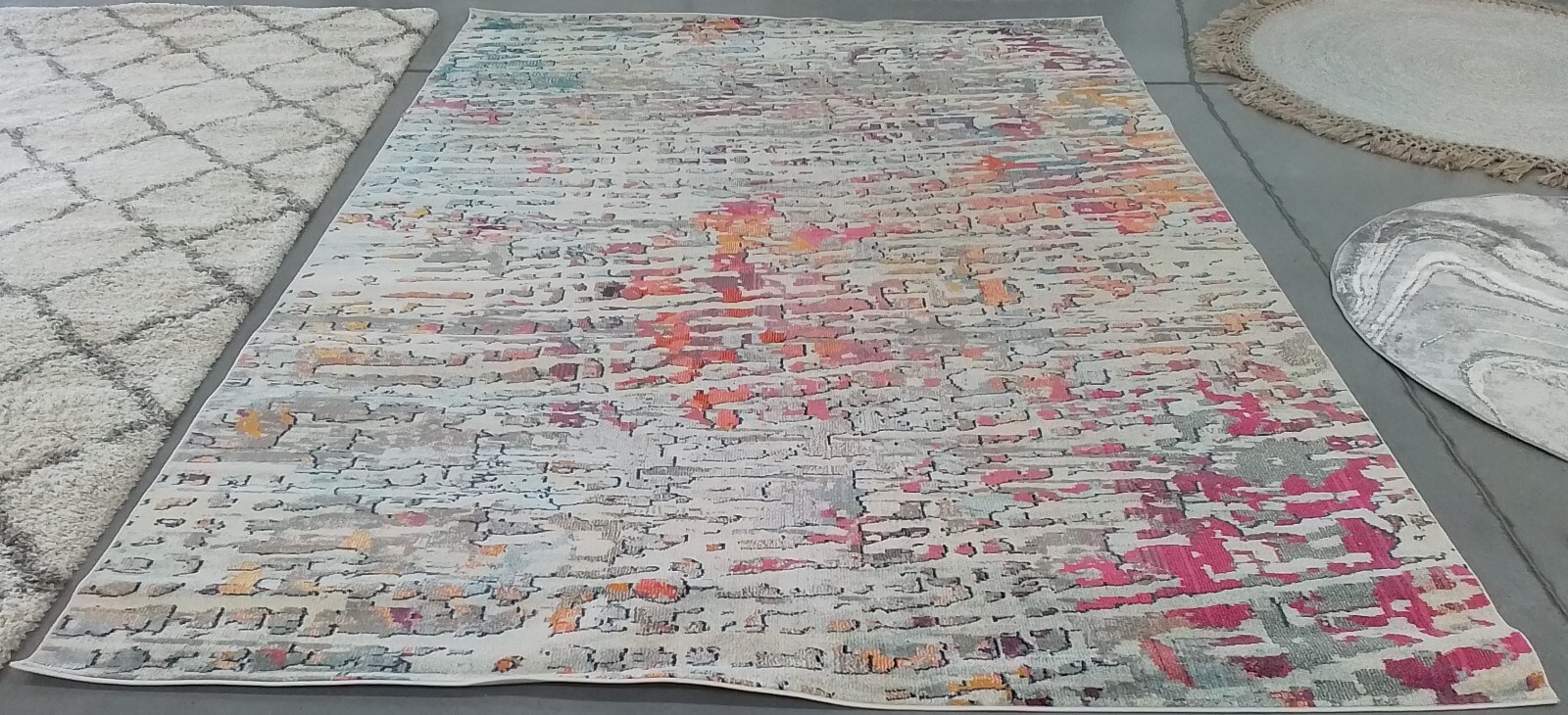 LIT BLUE / ORANGE 9′-0″ x 12′-0″ Flaw in Rug, Reduced Price 1172773251 MAD454B-9