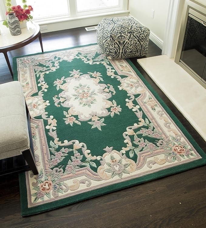 Hand Tufted Design, Luxury Wool Handmade Bedroom Rug, Dining Room, Hall Rug