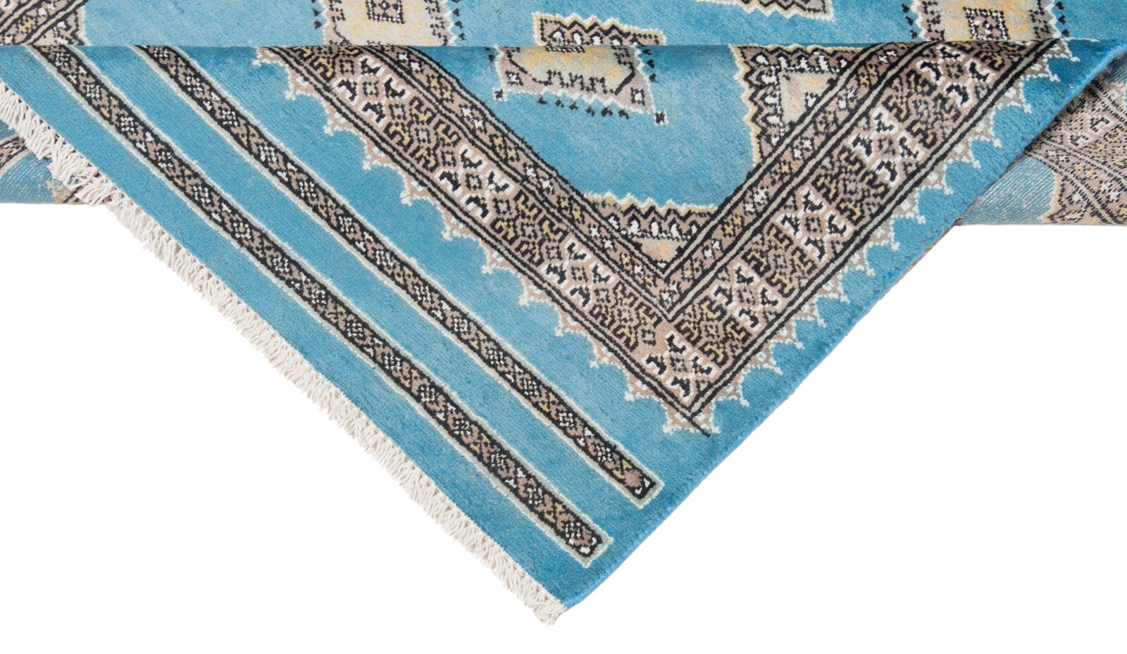 Pakistan Bokhara 152×93 cm Hand Knotted Oriental Carpet Rug Wool New Blue