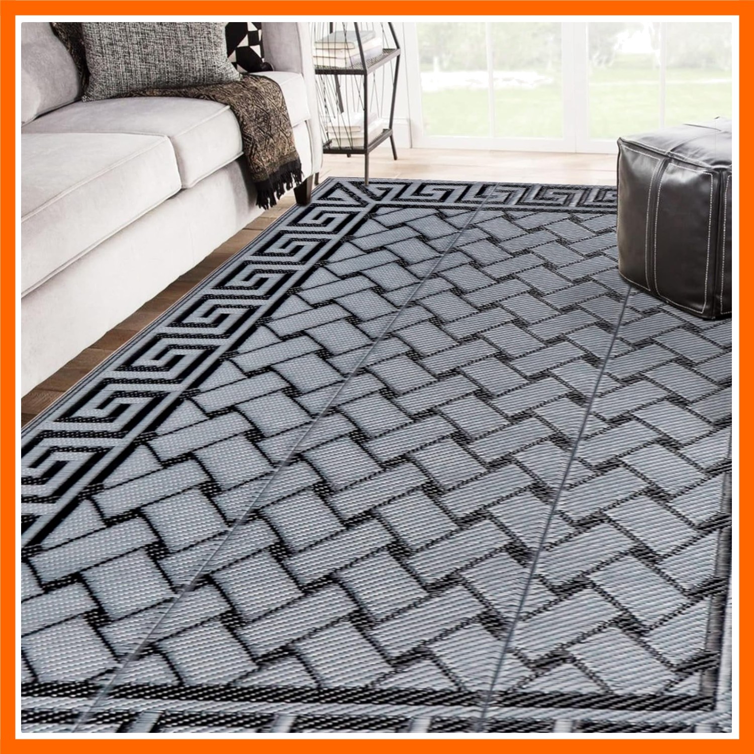 Reversible Mats, Plastic Straw Rug, Modern Area Rug, Large Floor Mat and Rug …