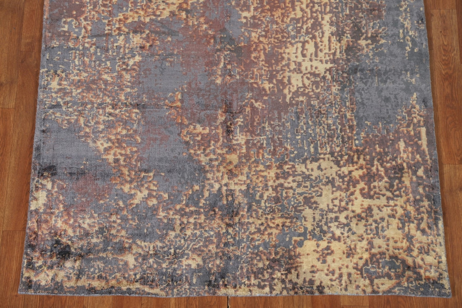 Living Room Area 4×6 ft.All-Over Modern Abstract Oriental Handmade Gray Wool Rug