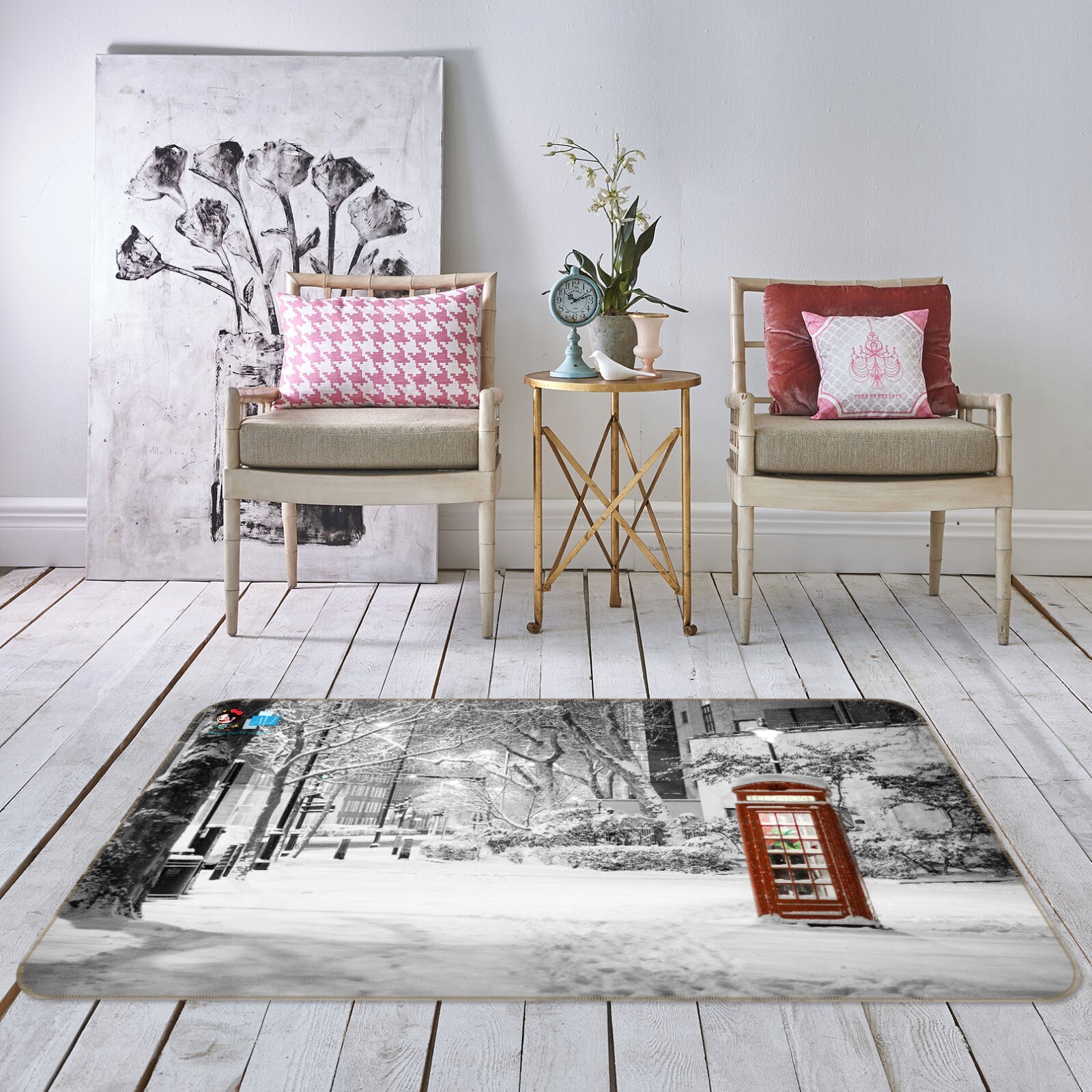 3D Snow Street K1426 Non Slip Rug Mat Elegant Photo Carpet Panda 2023