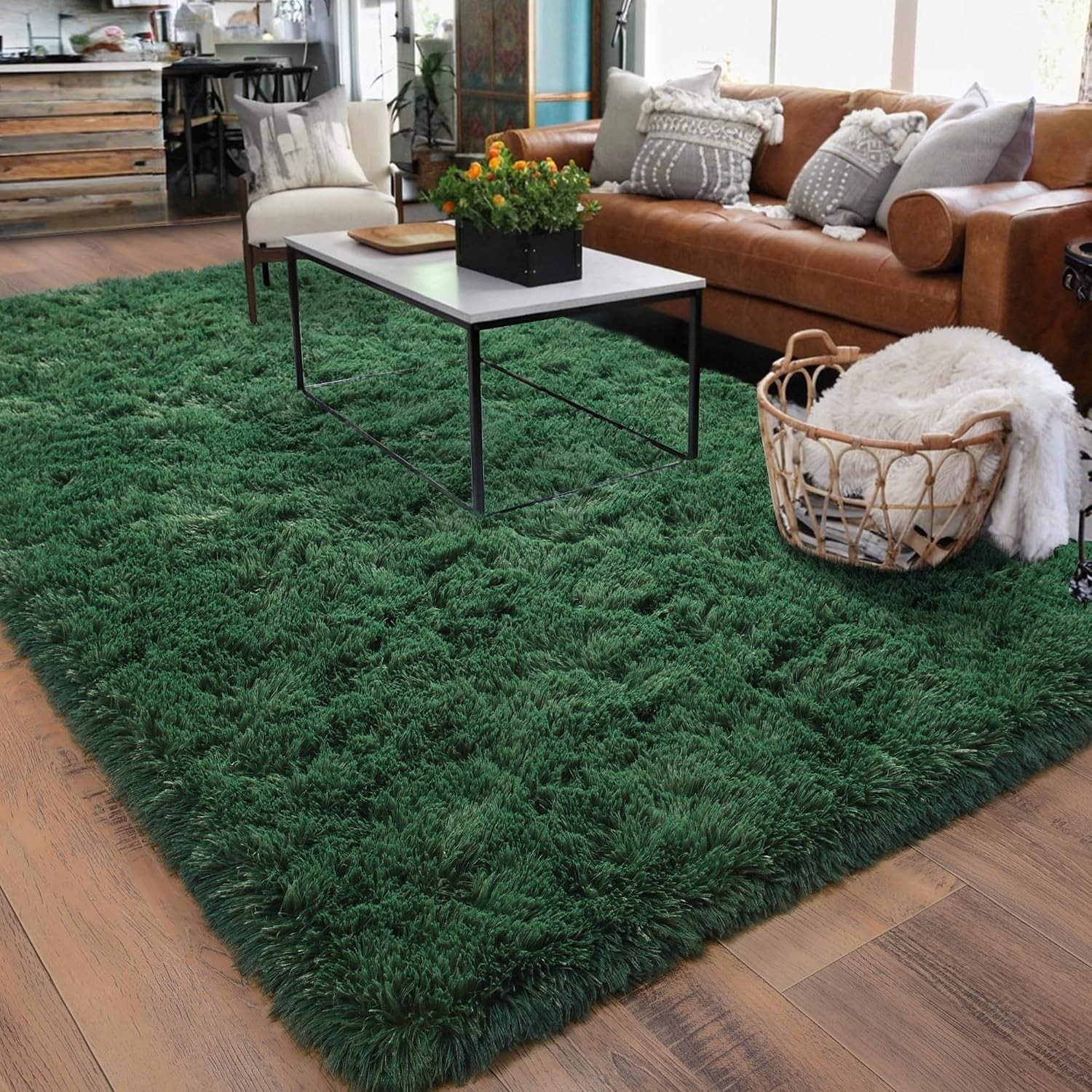 Soft 5′ X 7′ Shag Rug with Plush Texture – Perfect for Family and Playrooms