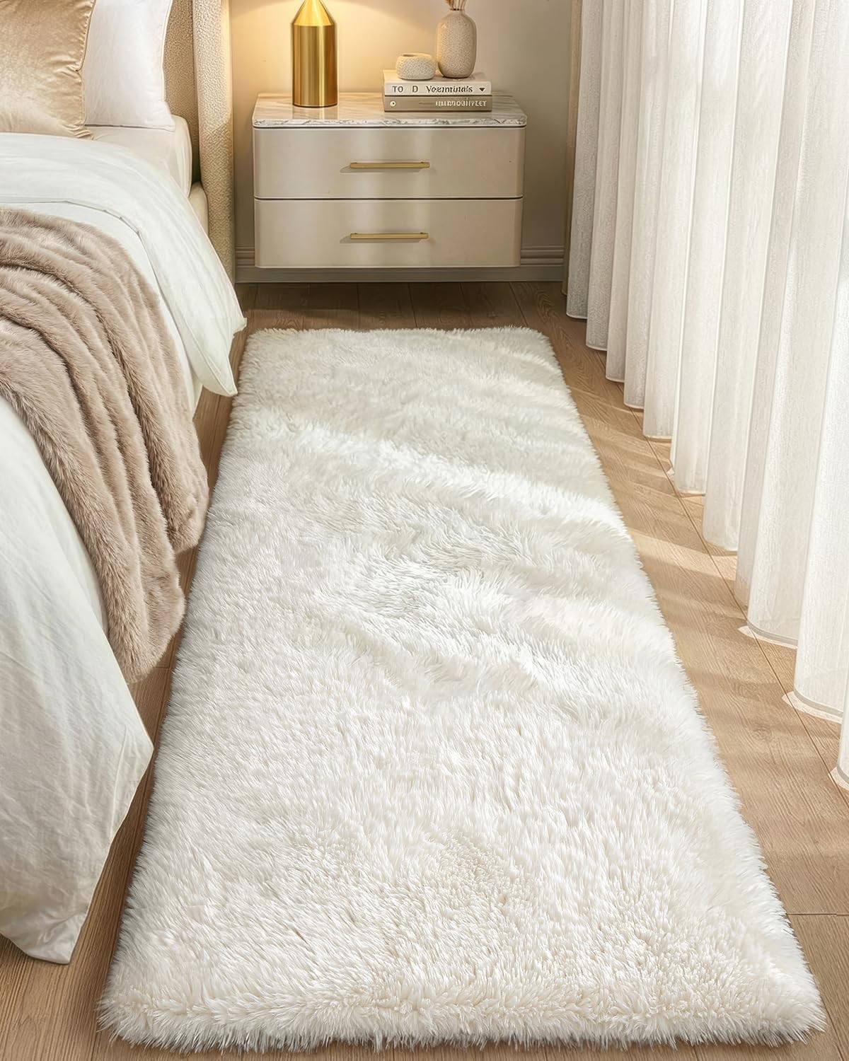 2×6 Fluffy Runner Rug, 30oz Upgraded High-Density, Full-Cover Non-Slip Backin…