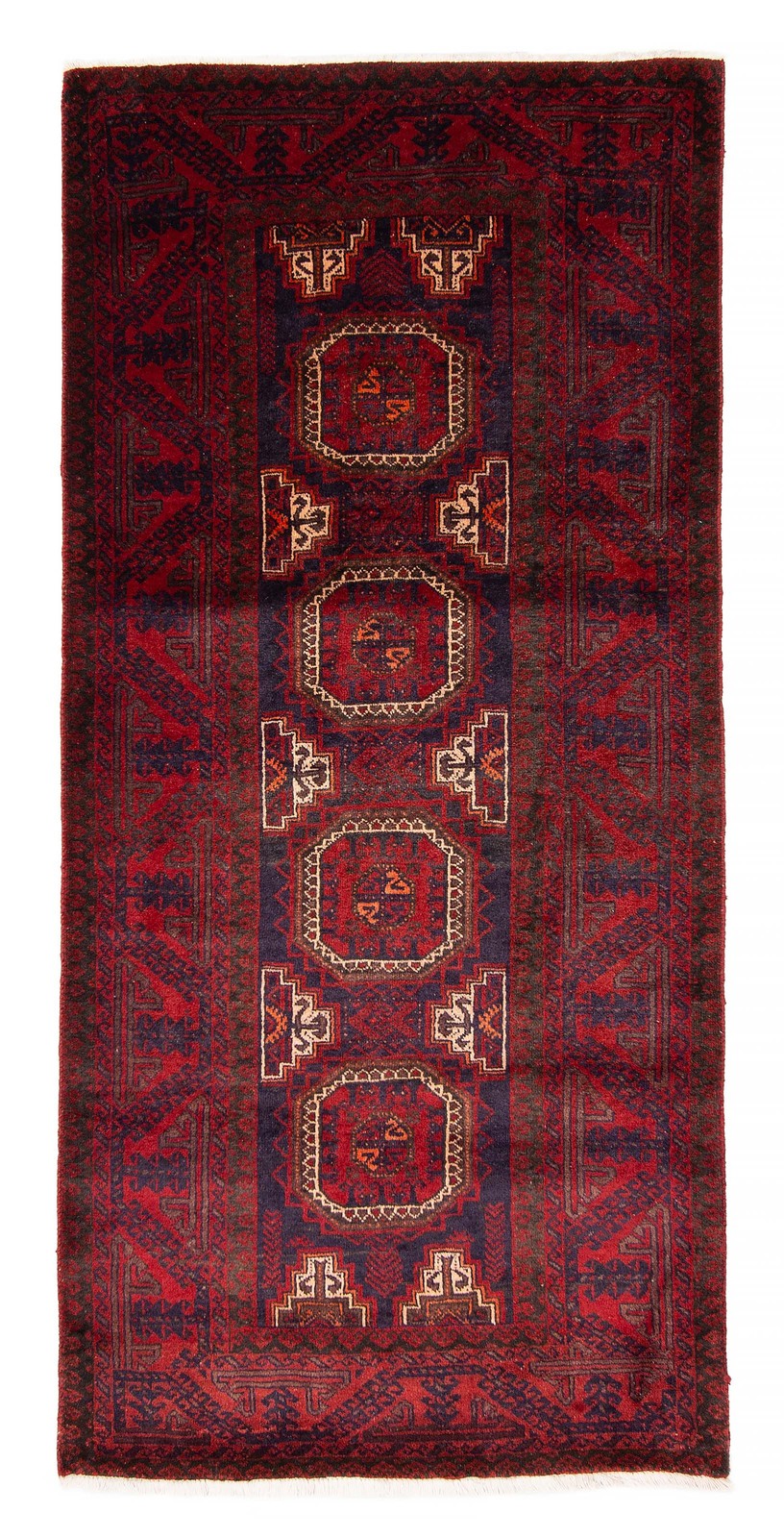Traditional Vintage Hand-Knotted Area Rug 3’2″ x 6’7″ Oriental Wool Carpet