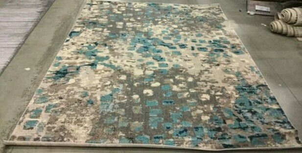 LIGHT BLUE 6′-7″ X 9′-2″ Back Stain Rug, Reduced Price 1172631831 MNC225E-6