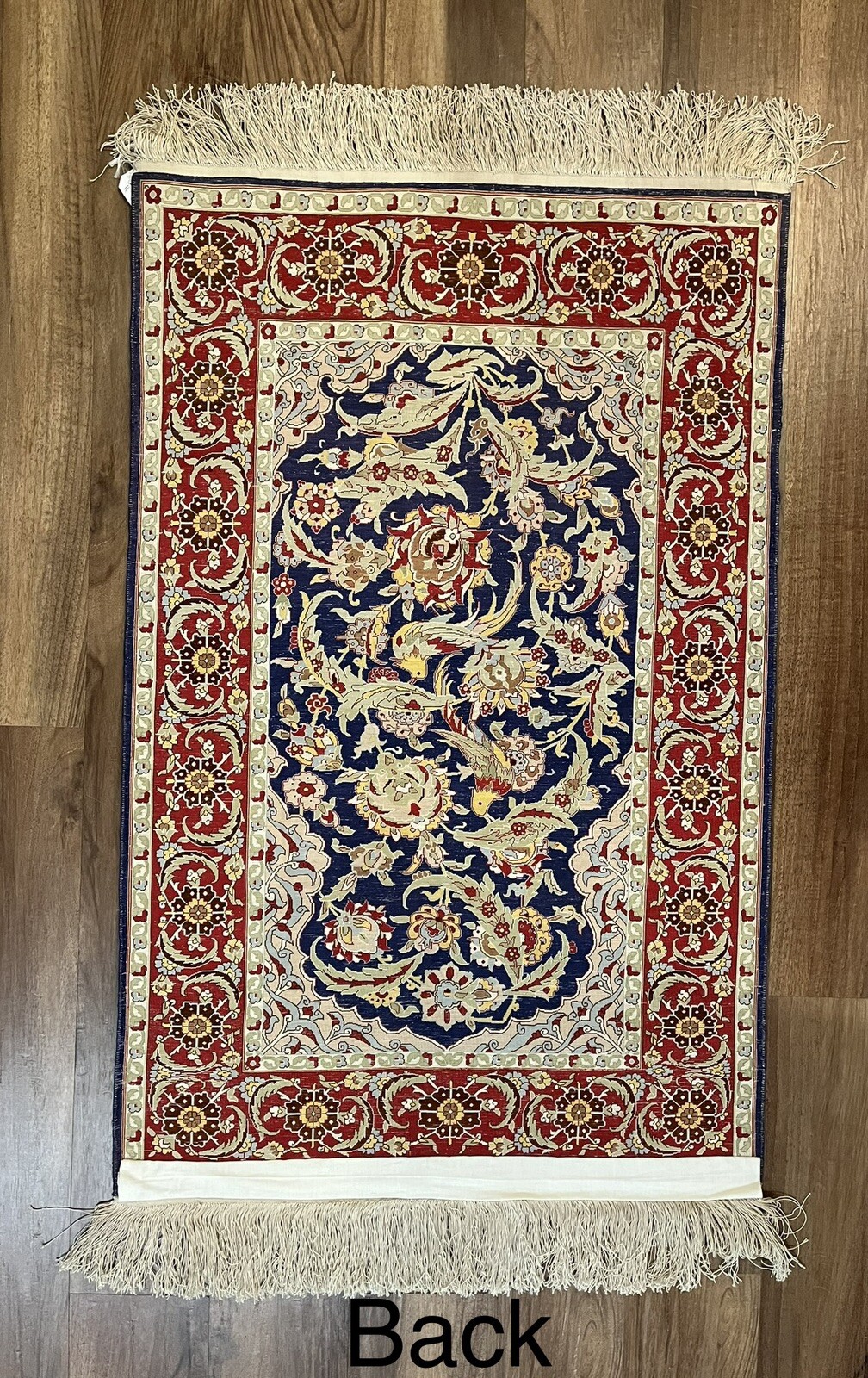 Silk Turkish Hereke Rug 2.3’ x 3.6’ Super Fine Vintage Oriental Handmade Carpet
