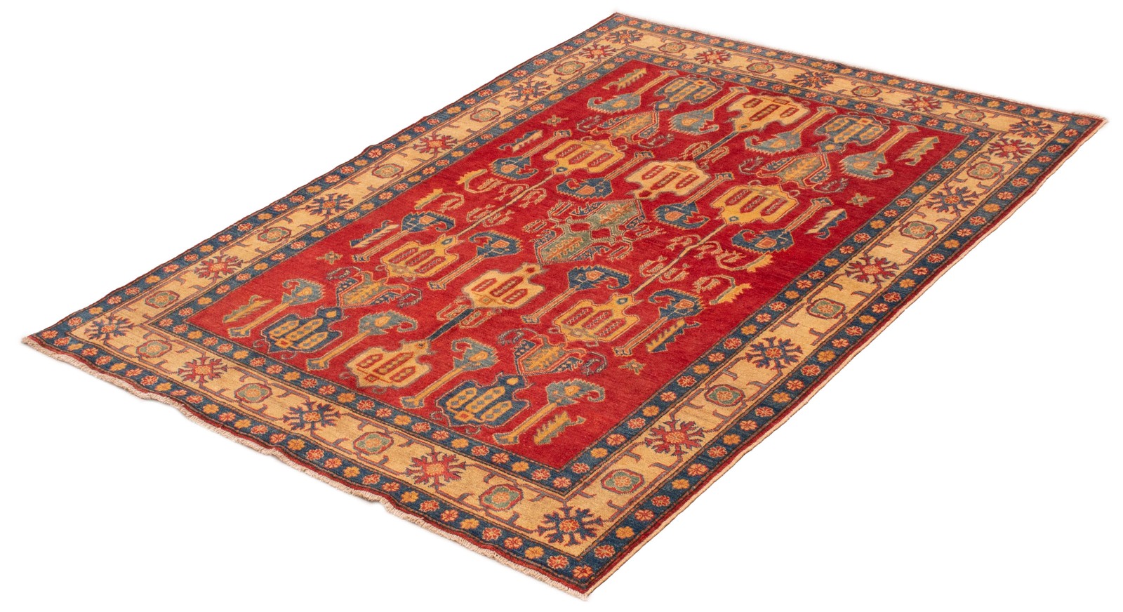 Hand Knotted Area Rug 6’0″ x 8’5″ Traditional Oriental Wool Carpet