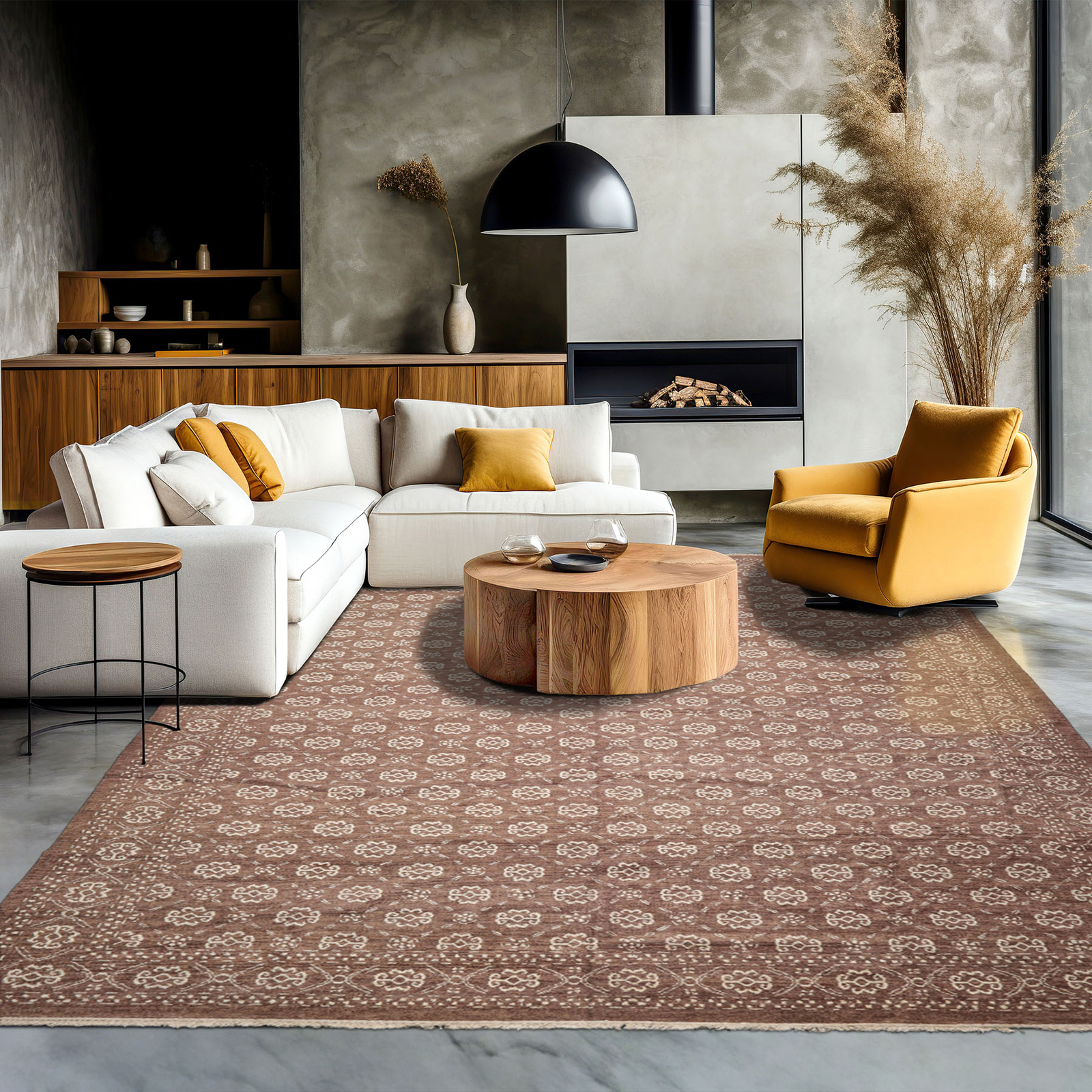 9’x12′ Brown Hand Knotted Antique Reproduction Traditional Wool Rug