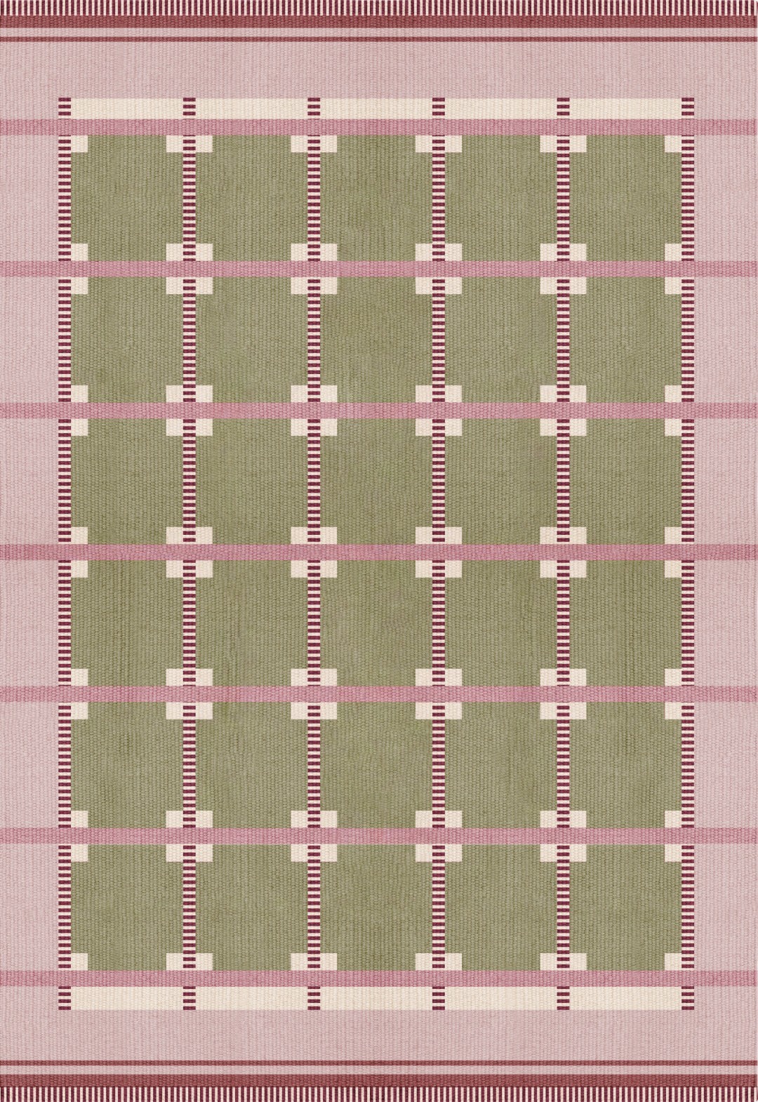 Scandinavian Swedish Kilim Wool Rug Boho Handmade Flat weave Modern Living Room