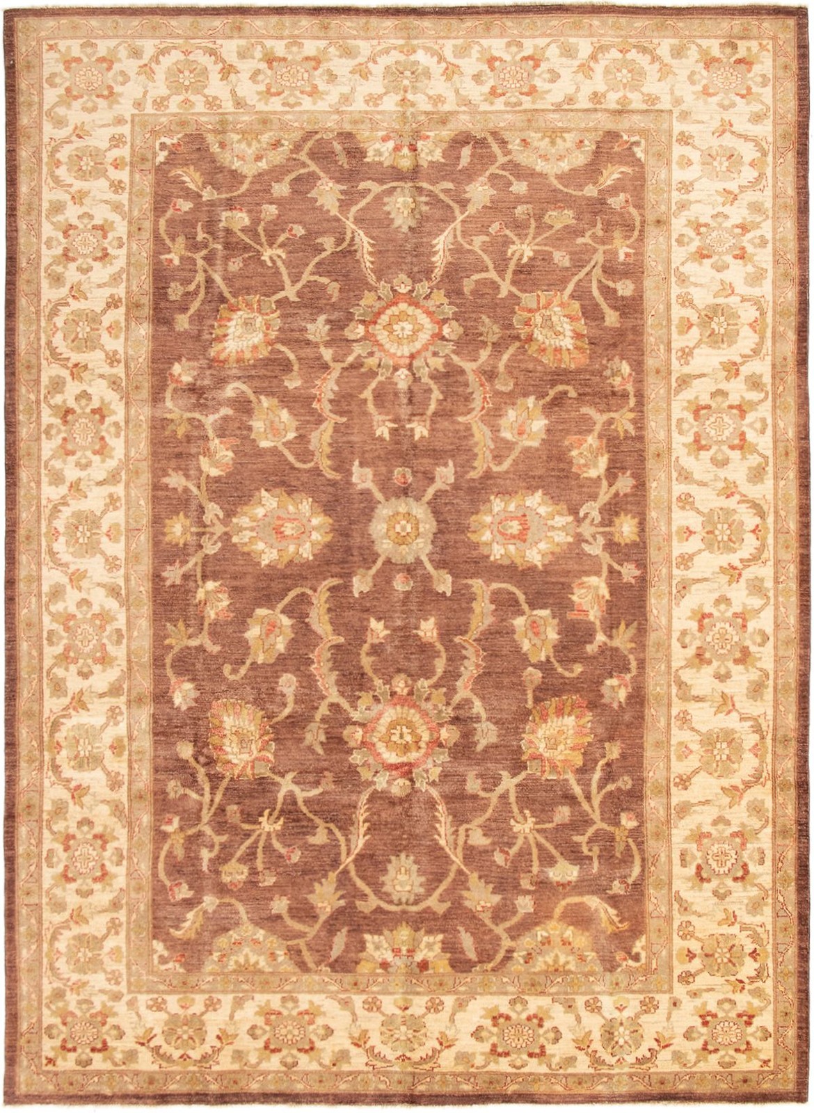 Traditional Hand-knotted Carpet 8’10” x 12’1″ Wool Oriental Area Rug