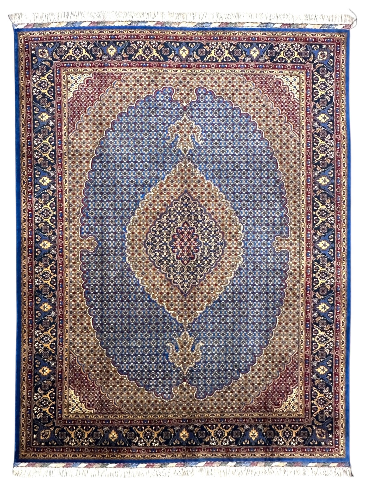Hand-Knotted Afghani Wool Rug | Mahi Fish Design | 9′ x 12′