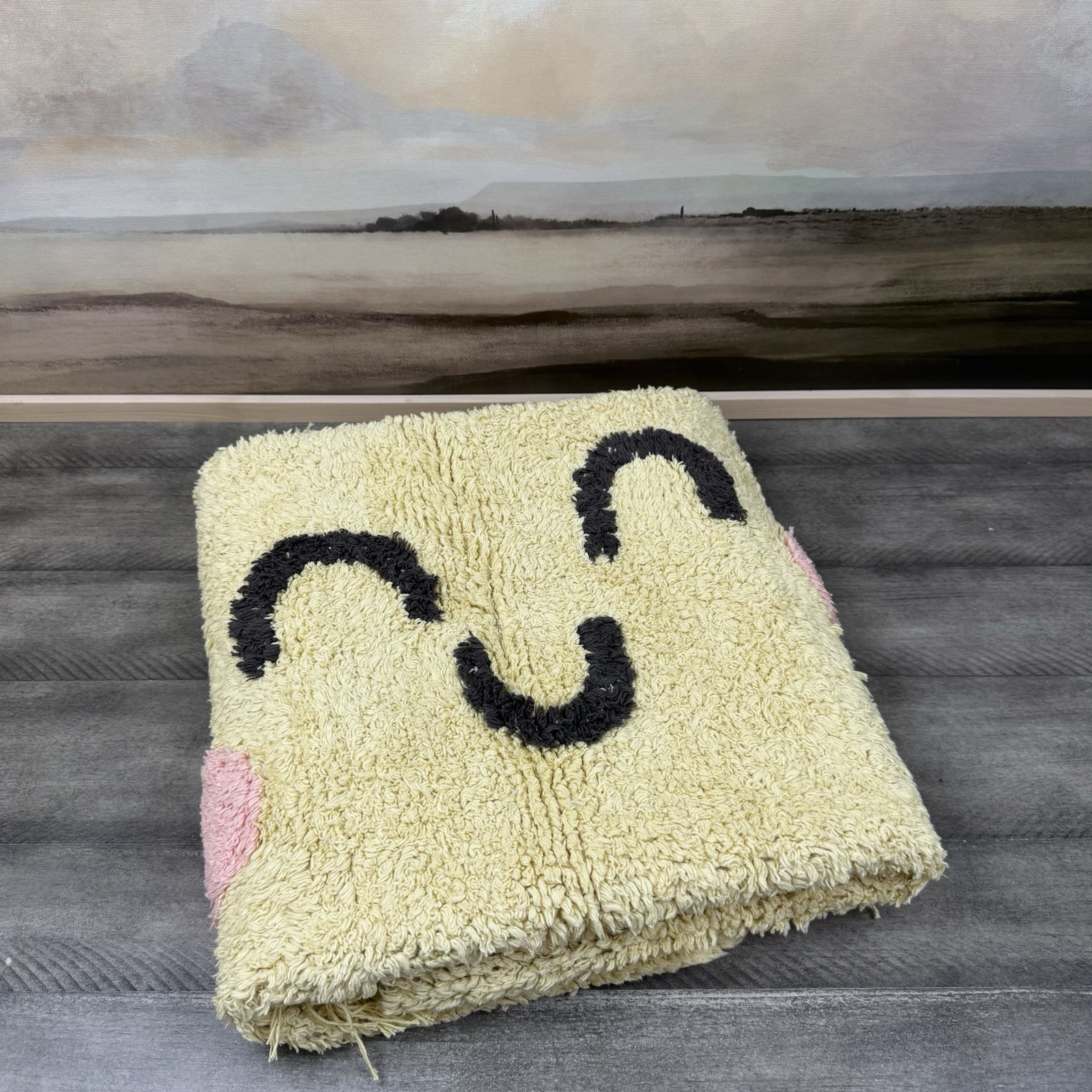 Pottery Barn Kids Lorena Canals You Are My Sunshine Washable Rug Yellow NWOT