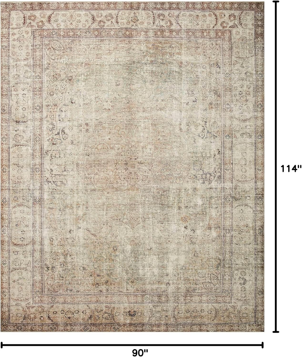 Margot Collection MAT-01 Antique/Sage 7′-6″ x 9′-6″ Area Rug feat. CloudPile,